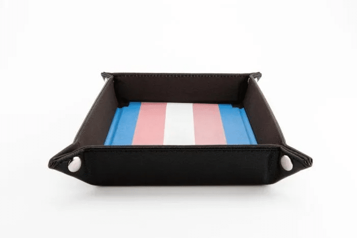 Fanroll Transgender Pride Fold Up Dice Tray image 0